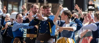 Les danseurs aux fêtes traditionnelles de Cornouaille