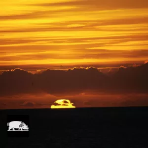 Coucher de soleil sur la baie d'Audierne