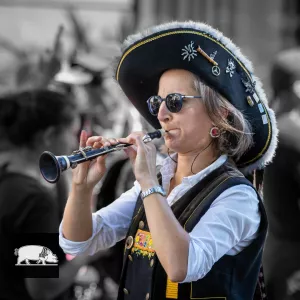 Les sonneurs aux fêtes de Cornouaille