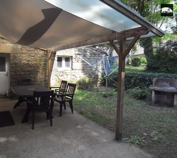 La terrasse et le barbecue